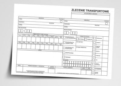 Druki Listy przewozowe